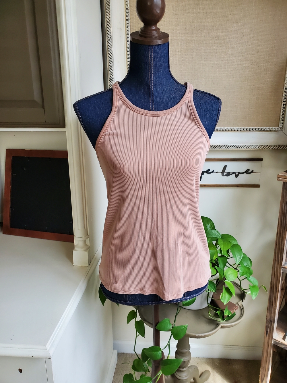 Richer Poorer Ribbed Tank Top - Dusty Mauve
